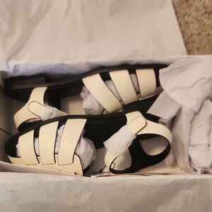 White Sandals Size 7